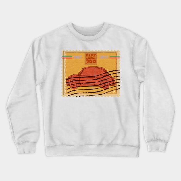 Fiat Postage Crewneck Sweatshirt by CreativePhil